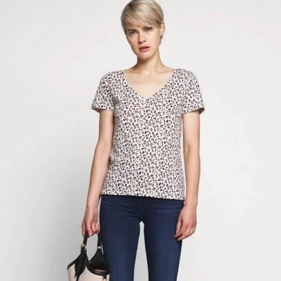 J. Crew Vintage Cotton Animal Print T-shirt - Picture 1 of 8